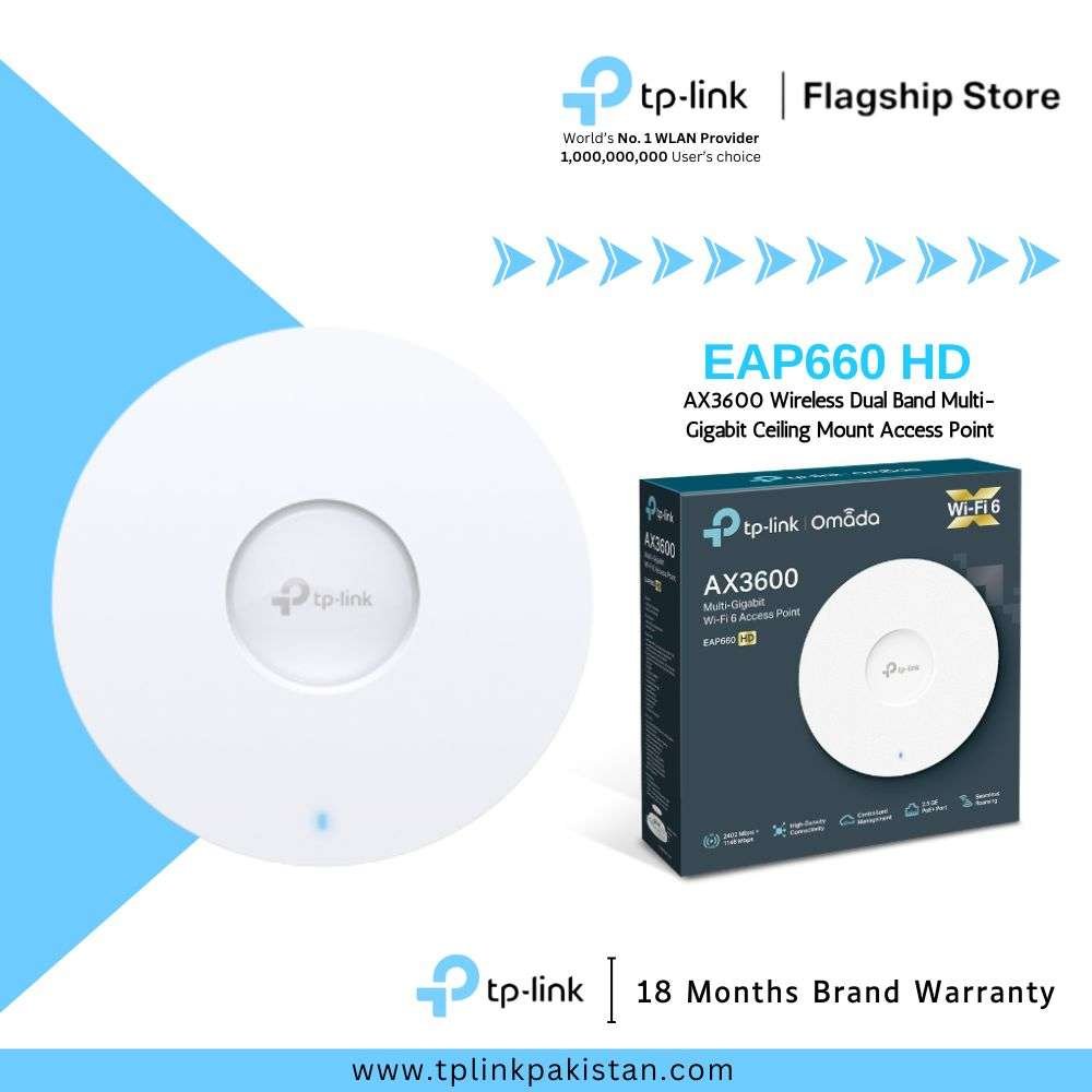 EAP660 HD AX3600 Wireless Dual Band Multi-Gigabit Ceiling Mount Access Point