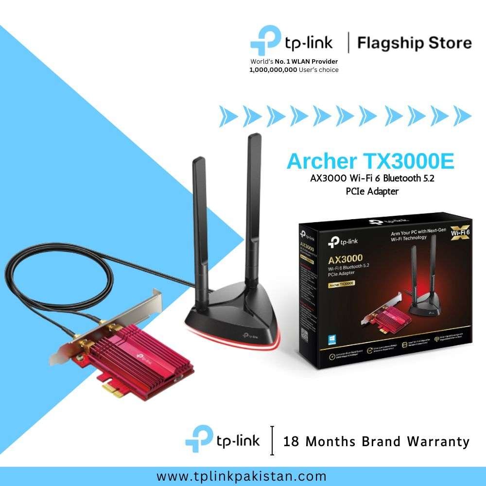 Archer TX3000E AX3000 Wi-Fi 6 Bluetooth 5.0 PCIe Adapter