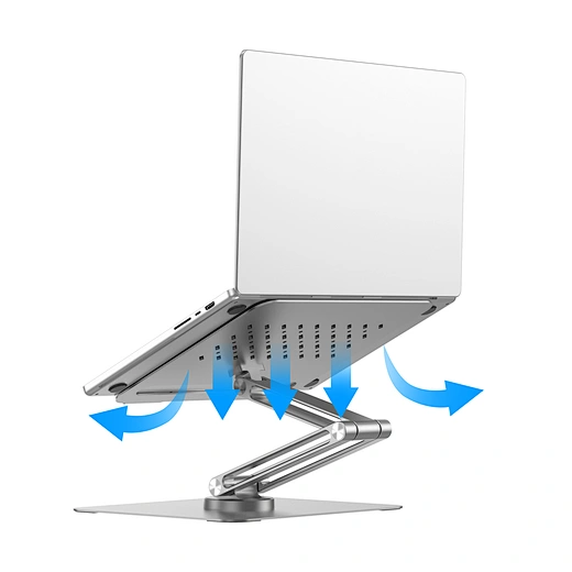 WiWU Ergonomic Aluminum Alloy Laptop Stand S801 – Adjustable, Portable & Heat-Dissipating