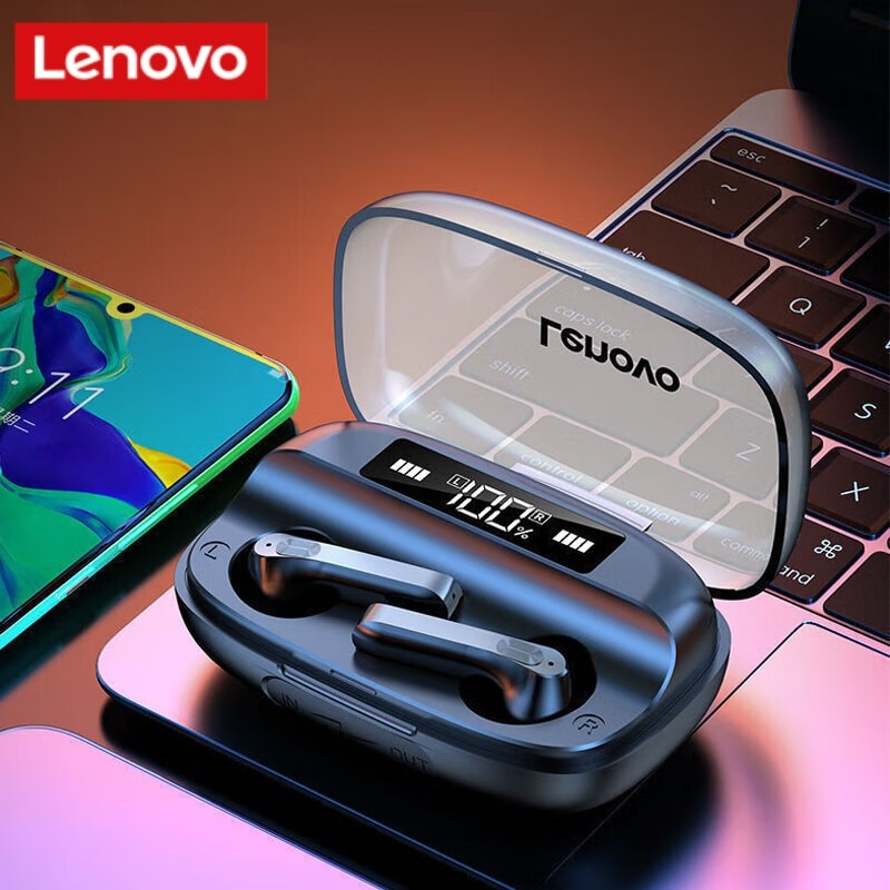 New Lenovo QT81 True Wireless Bluetooth Headset with Powerbank