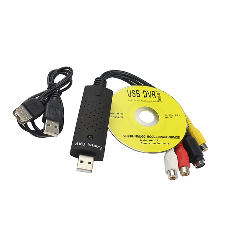 Easier CAP USB 2.0 Video/Audio Capture Adapter Device VHS to DVD Converter - Compro System - Compro System