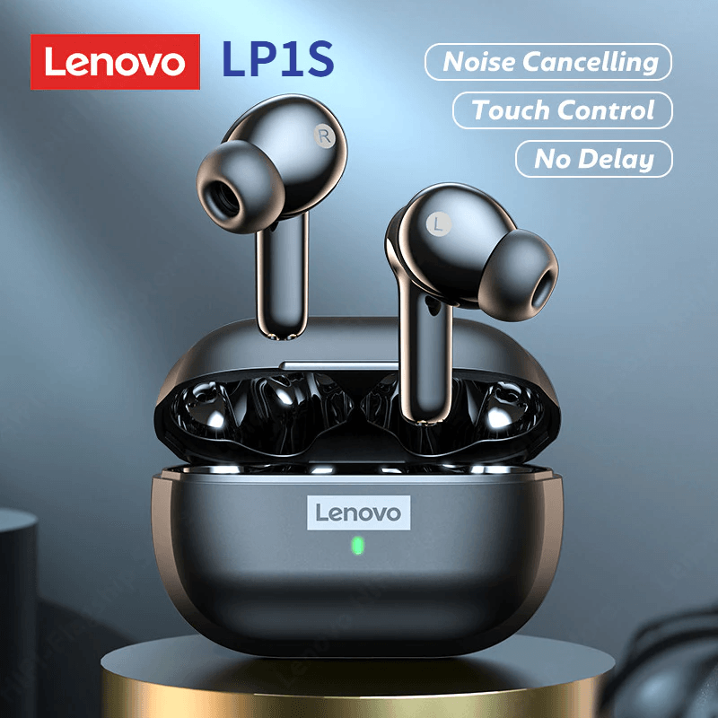 New Lenovo LP1S Noise Reduction Wireless Earbuds - Lenovo - Compro System