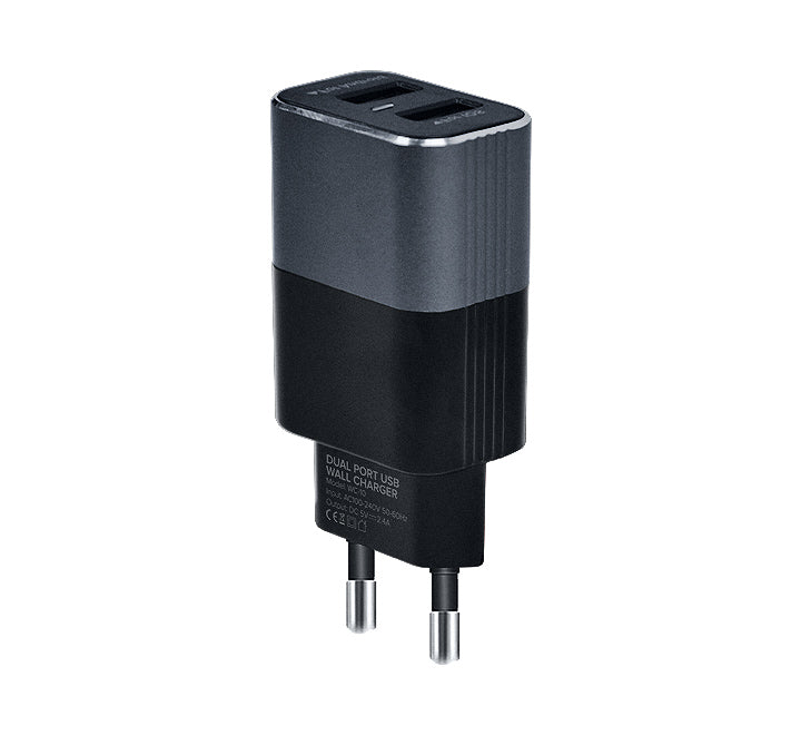 Metal Series Dual Port USB 2.4A Wall Charger