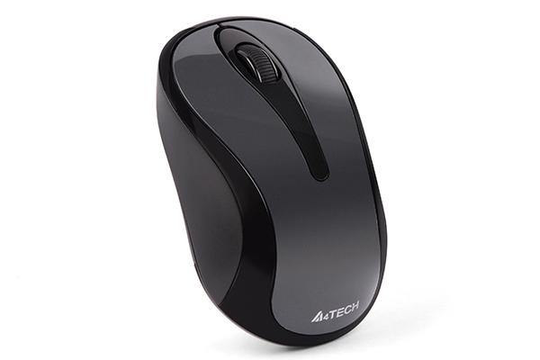 G3-280N 2.4G Optical Wireless Mouse | Black+Red & Glossy Grey - A4TECH - Compro System