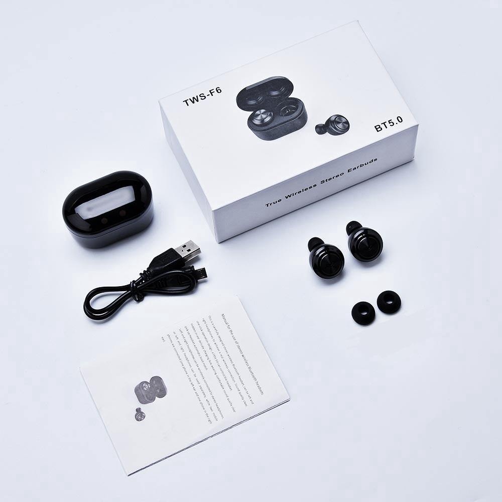 F6 TWS Wireless Bluetooth Waterproof Earphones - TWS - Compro System