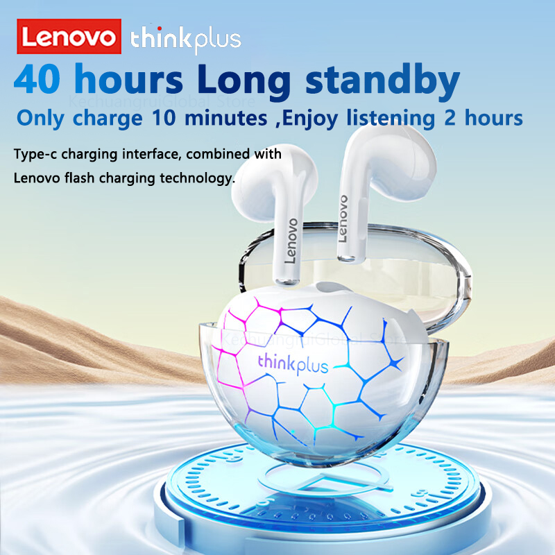 Lenovo LP80 Pro RGB Bluetooth 5.3 Noise Reduction Earbud