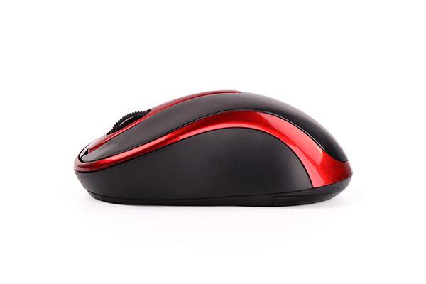 G3-280N 2.4G Optical Wireless Mouse | Black+Red & Glossy Grey - A4TECH - Compro System