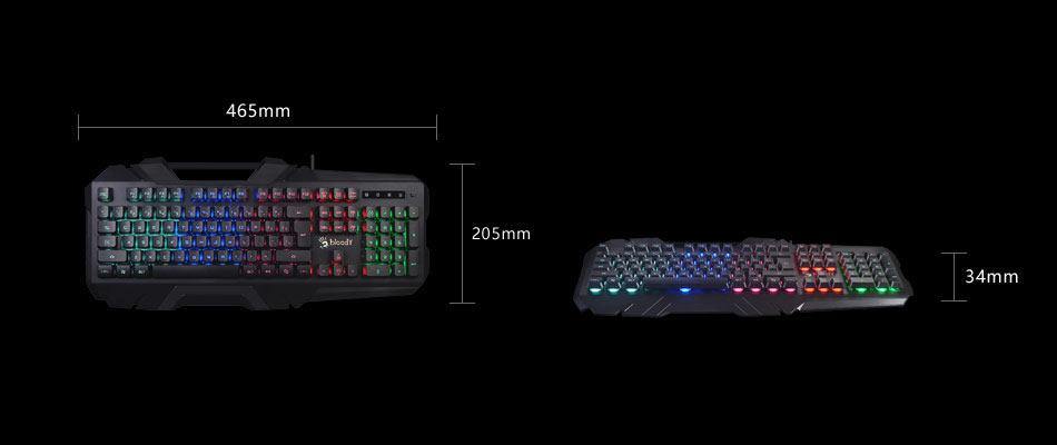 BLOODY B150N - ILLUMINATE GAMING KEYBOARD - Bloody - Compro System