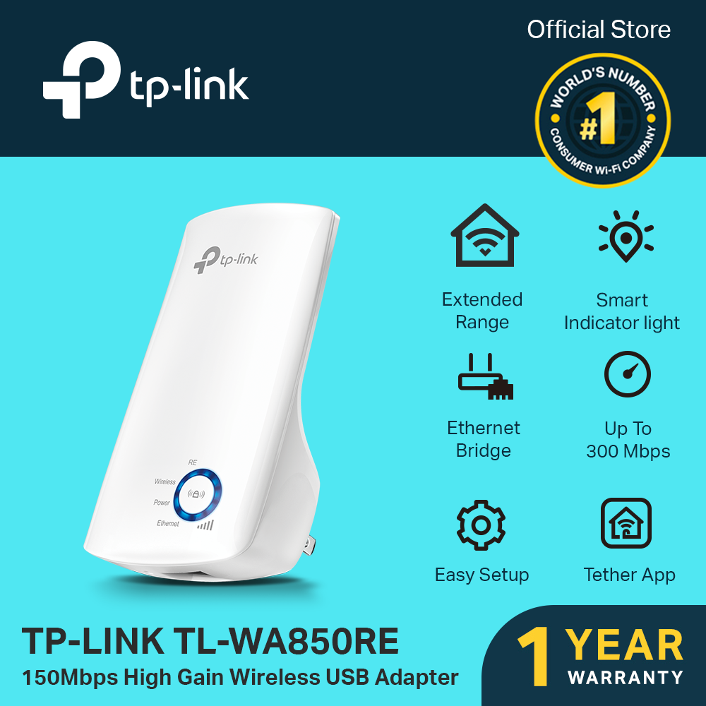 TP-LINK WA850RE 300Mbps Wi-Fi Range Extender