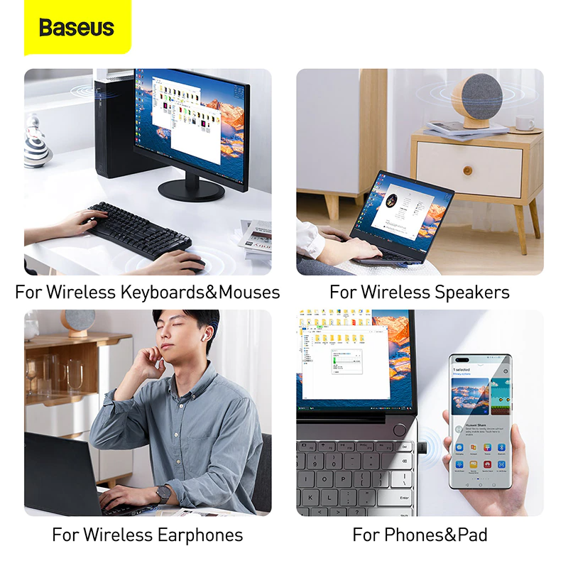 Baseus BA04 USB Bluetooth Adapter 5.1