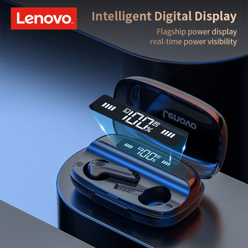 New Lenovo QT81 True Wireless Bluetooth Headset with Powerbank - Lenovo - Compro System
