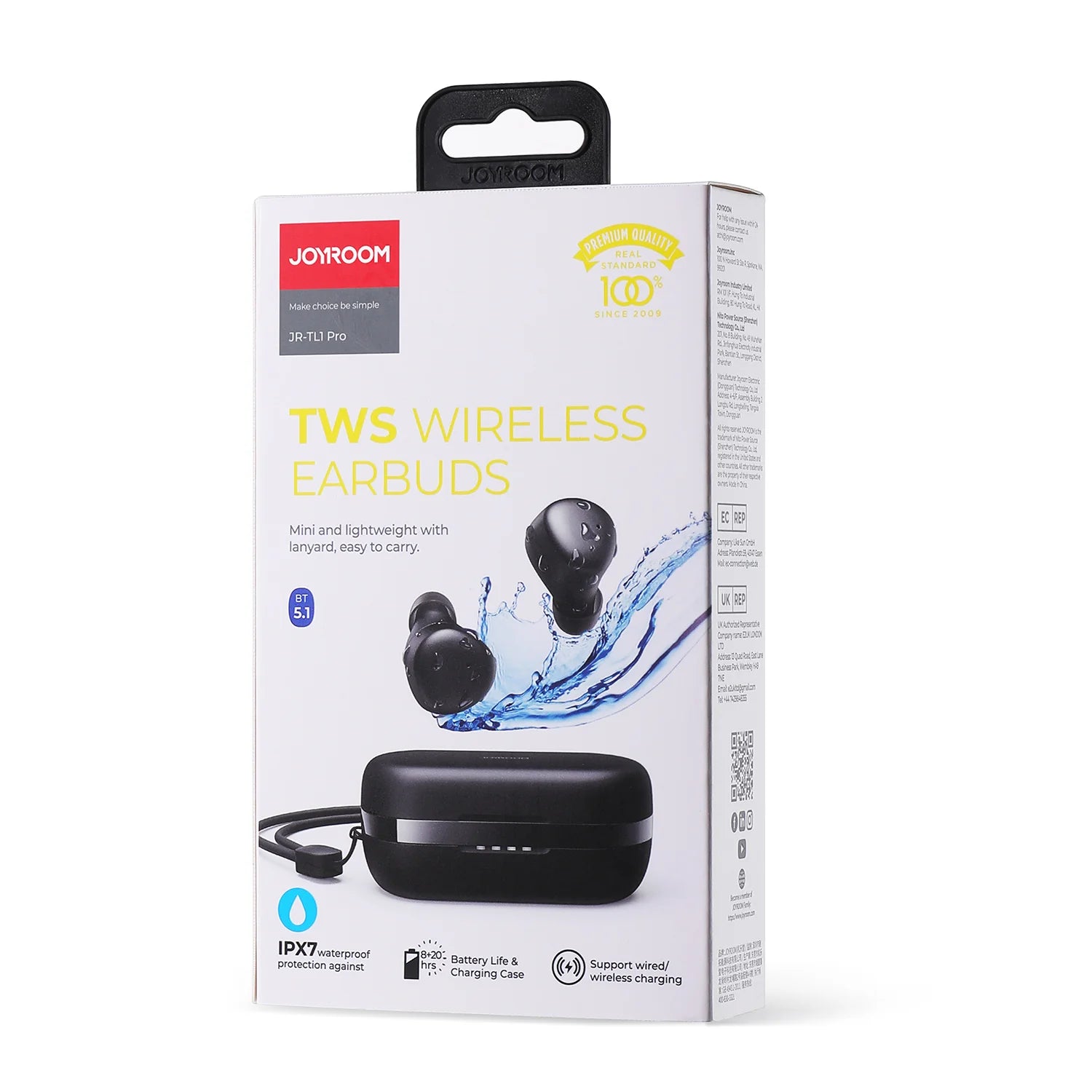 Joyroom JR-TL1 Pro Waterproof IPX7 true wireless TWS Bluetooth earphone