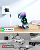 JR-WQN01 3 in 1 Magnetic Charging Station for Mobile,Watch and Earbuds