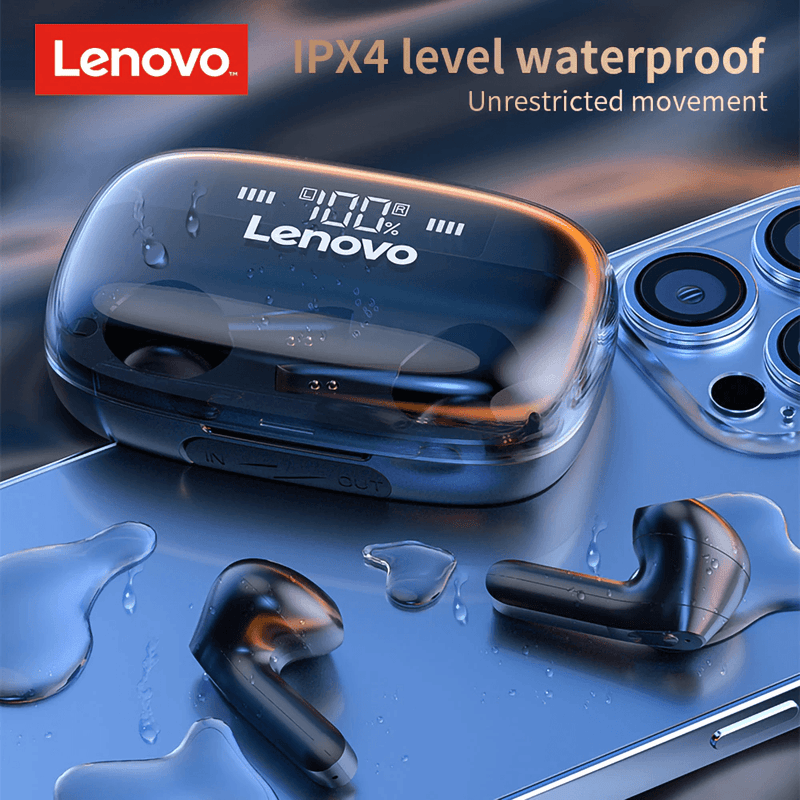 New Lenovo QT81 True Wireless Bluetooth Headset with Powerbank - Lenovo - Compro System