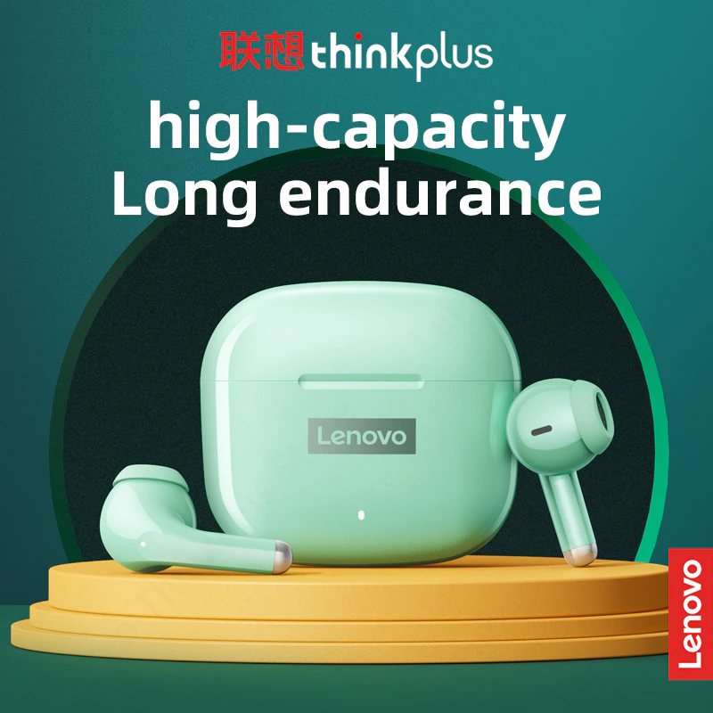 Lenovo LP40 Pro TWS Bluetooth 5.1 Earbuds – Wireless Headphones With Mic, 13mm Driver