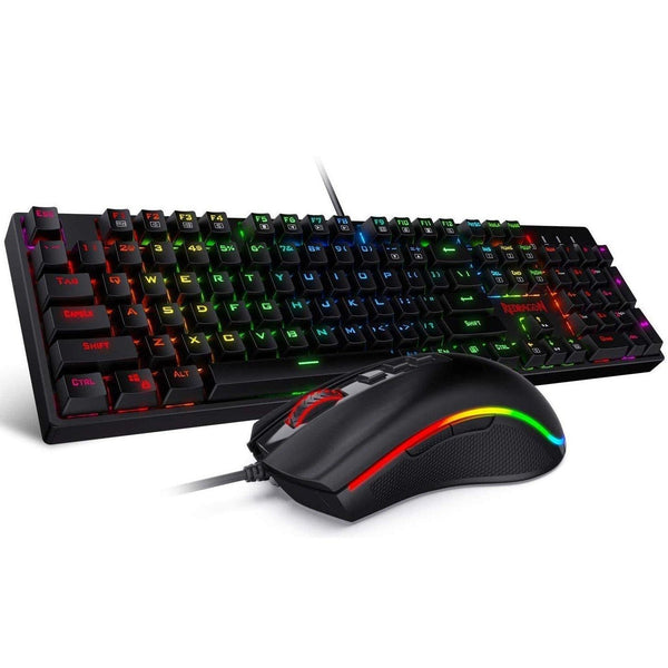 Redragon K582BA RGB Wired Mechanical Gaming Keyboard & M711 Cobra Gaming Mouse Combo - REDRAGON - Compro System
