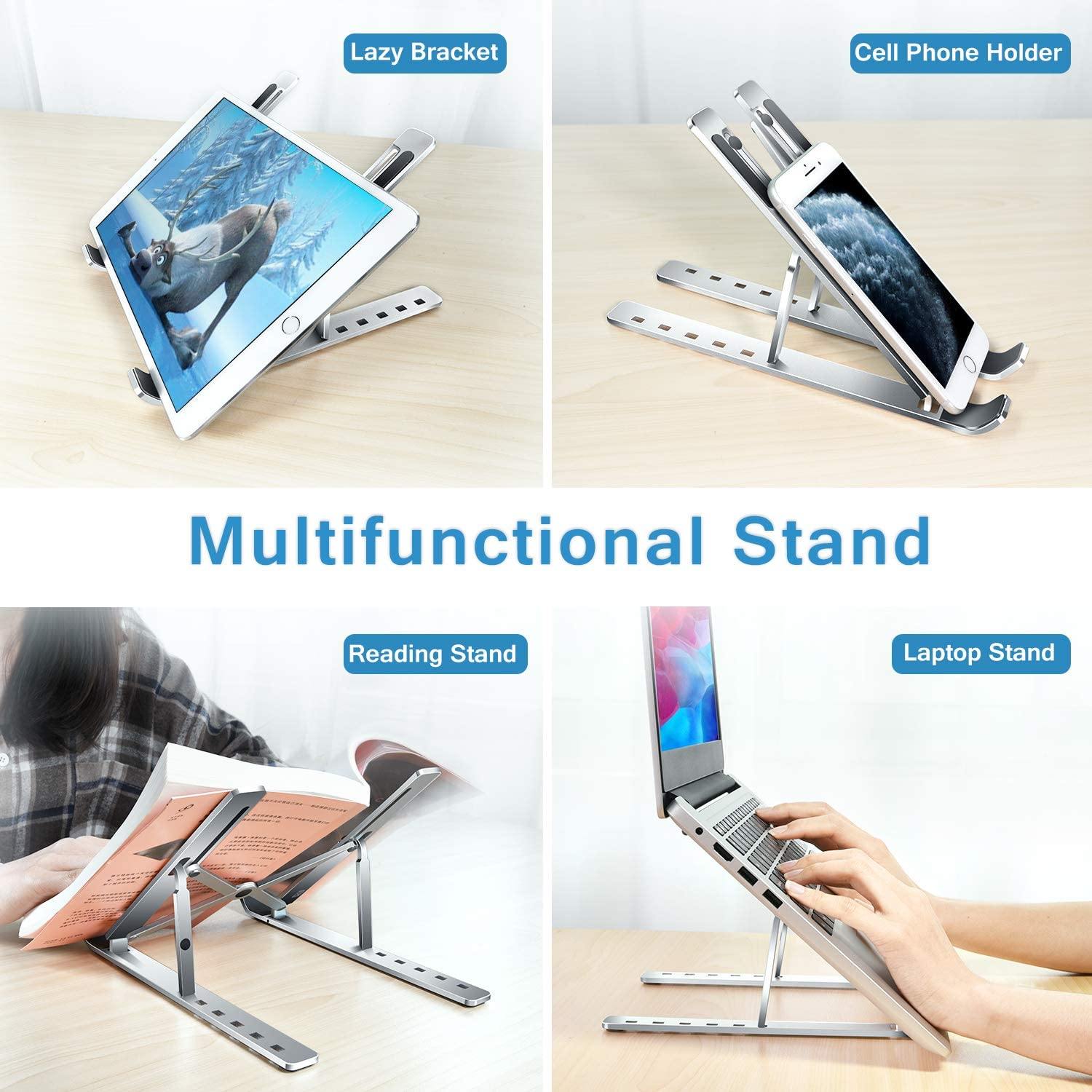 Folding Adjustable Aluminum Durable Laptop Stand - Compro System - Compro System