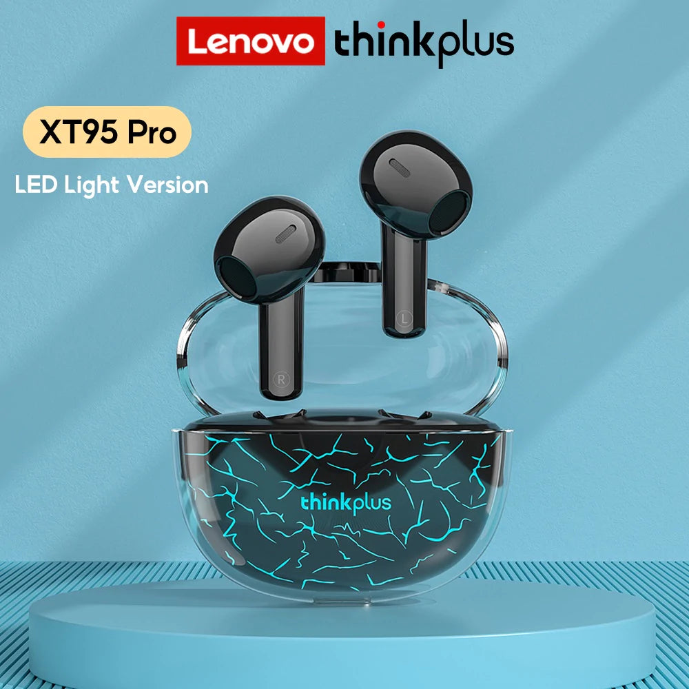 Lenovo Thinkplus XT95 Pro Bluetooth Earphone 9D HIFI Sound (Luminous Version)