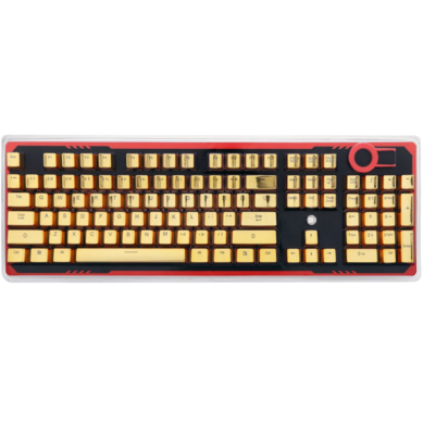 Redragon A101G 104 Metallic Electroplated Gold Color Keycaps for Mechanical Switch Keyboards with Key Puller - REDRAGON - Compro System