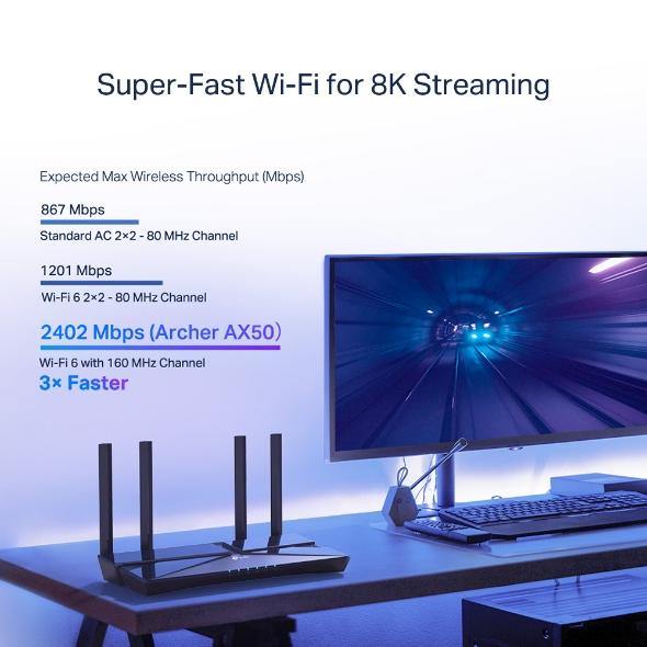 TP-Link Archer AX50 AX3000 Dual Band Gigabit Wi-Fi 6 Router - TP LINK - Compro System