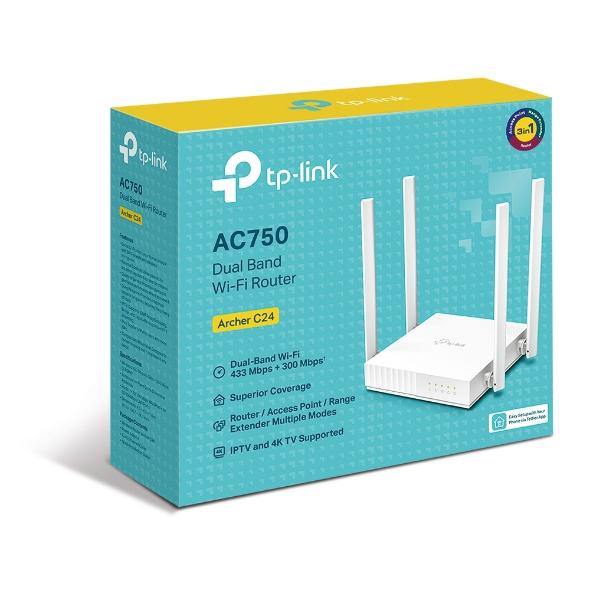 TP-Link Archer C24 AC750 Dual-Band Wi-Fi Router - TP LINK - Compro System