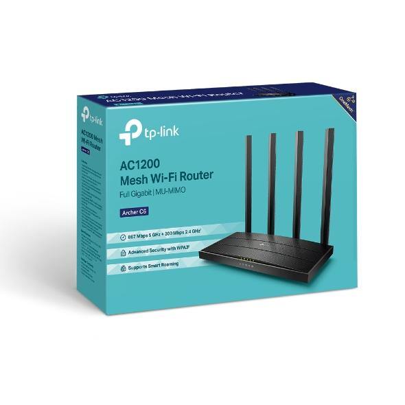 TP-Link Archer C6 AC1200 Wireless MU-MIMO Gigabit Router - TP LINK - Compro System