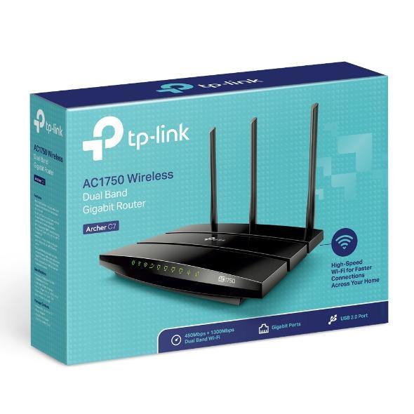 TP-Link Archer C7 AC1750 Wireless Dual Band Gigabit Router - Version: 5.0 - TP LINK - Compro System