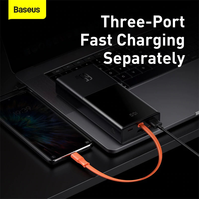 Baseus Elf Digital Display Fast Charging Power Bank 20000mAh 65W Black
