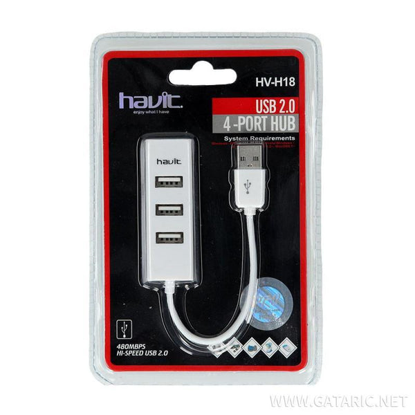 Havit HV-H18 4 Ports 2.0 USB Hub - Havit - Compro System