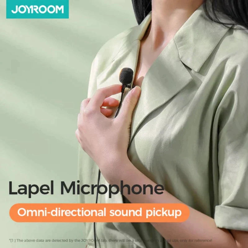 JR-LM1 JOYROOM Lavalier Microphone 2M Black