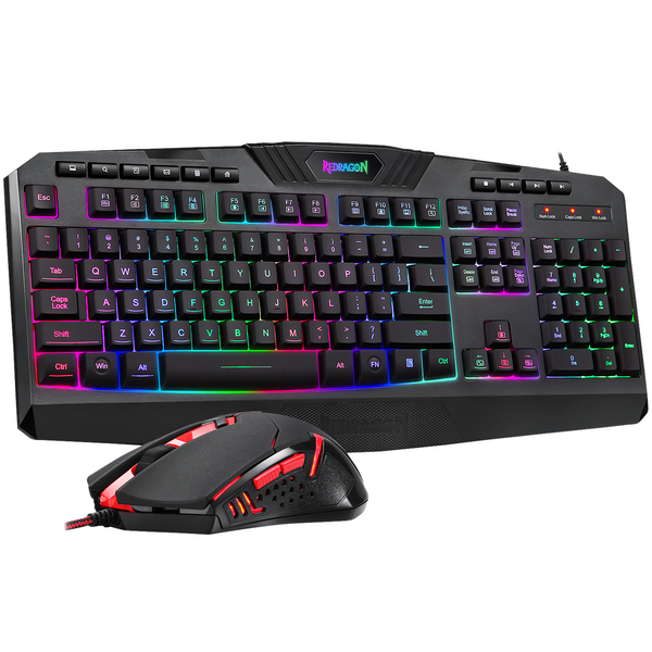 Redragon S101-3 Wired Gaming RGB Keyboard and M601 Mouse Combo - REDRAGON - Compro System