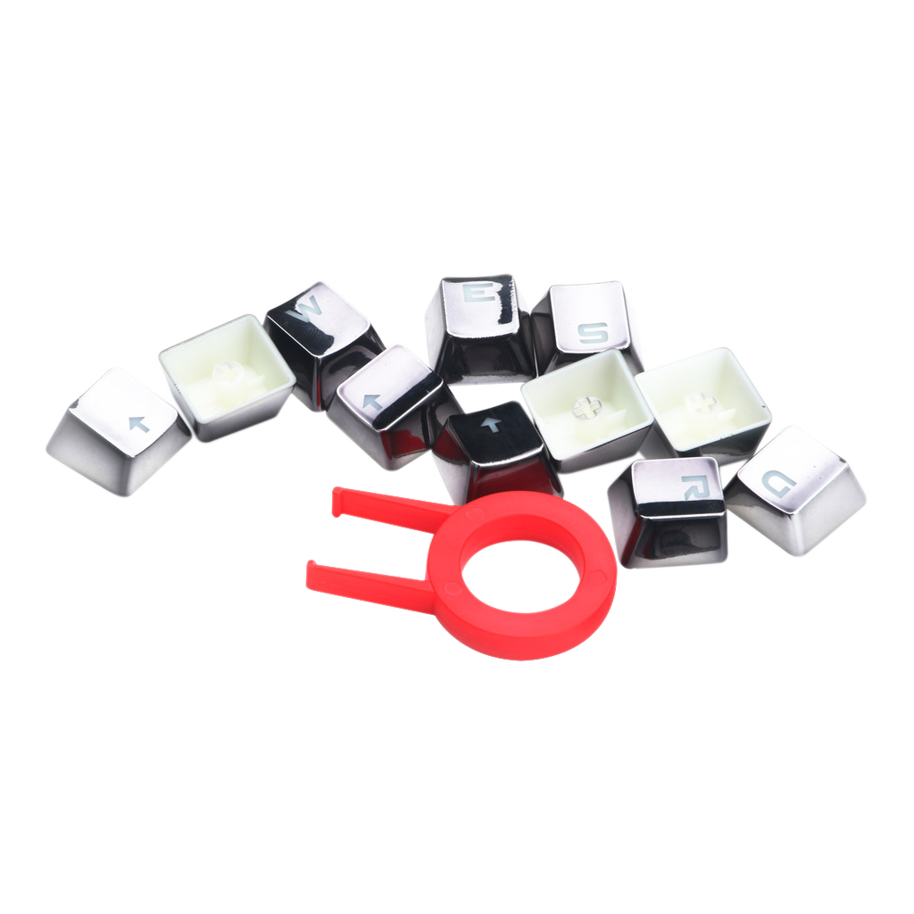 Redragon A103GR 12 Chrome keycaps MX Style with Key Puller - REDRAGON - Compro System