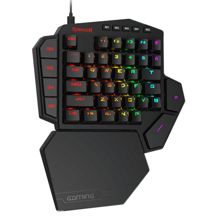 Redragon One-Handed Gaming Keyboard and M721-Pro RGB Mouse Combo K585 BA - REDRAGON - Compro System