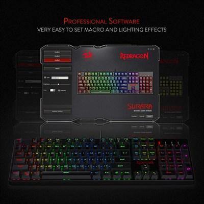 Redragon SURARA K582 PRO RGB Mechanical Gaming Keyboard - REDRAGON - Compro System