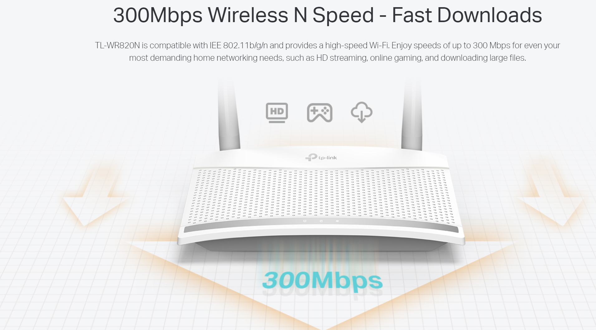 TL-WR820N - 300Mbps Wireless N Speed - TP LINK - Compro System