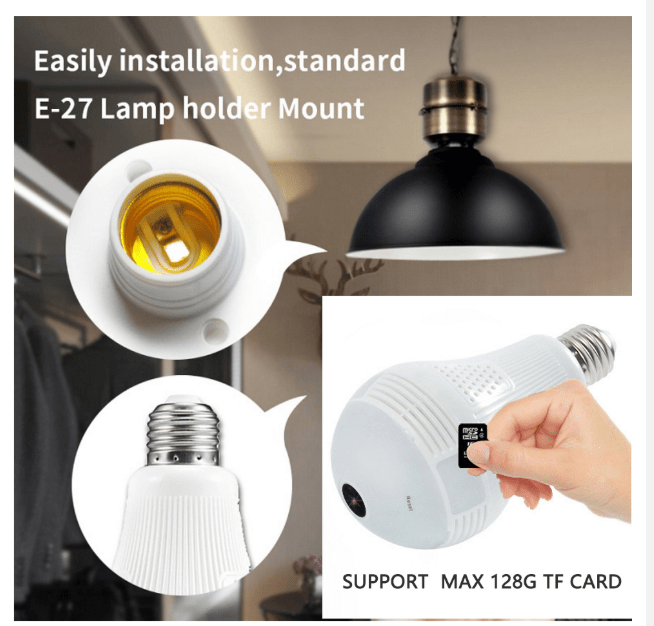 Wifi Security Light Bulb Camera - Compro System - Compro System