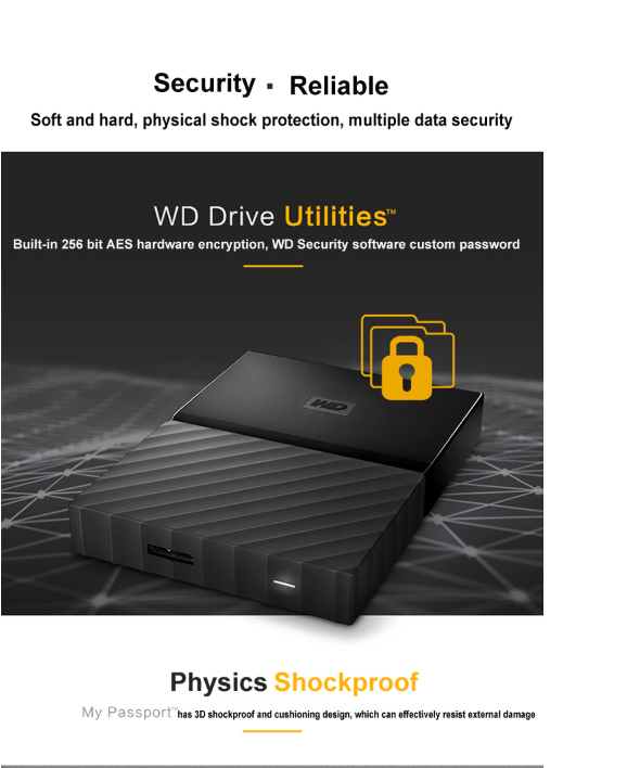 WD MY PASSPORT 1TB USB 3.0 - WESTERN DIGITAL - Compro System