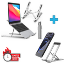Exclusive Deal ( Almunium Laptop Stand + Almunium Mobile/Tablet Stand)