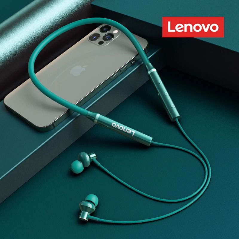 Lenovo XE05 Pro Wireless Bluetooth Neckband Headphone- Green Color - Limited Edition