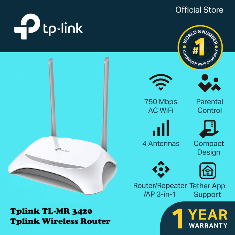 Modem Routeur Wifi 3G/4G TP-Link TL-MR3420 (300N) à prix bas