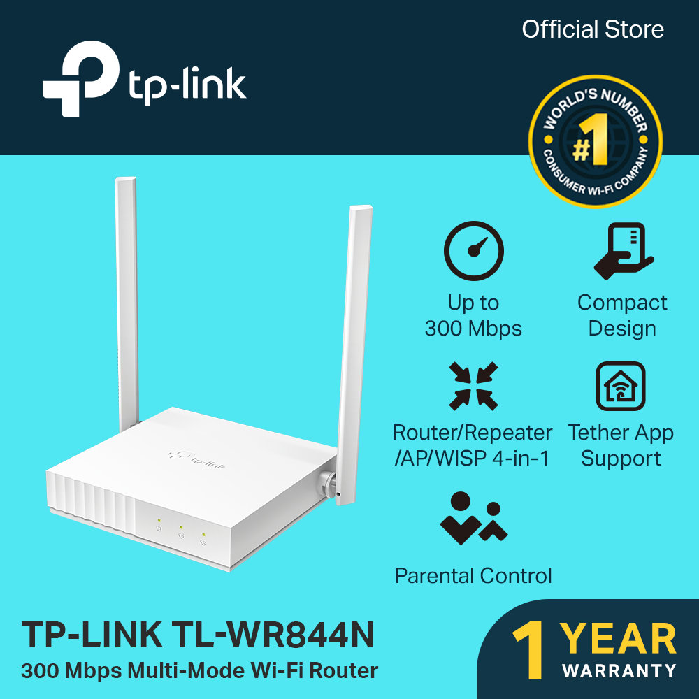 TP-Link TL-WR844N 300 Mbps Multi-Mode Wi-Fi Router