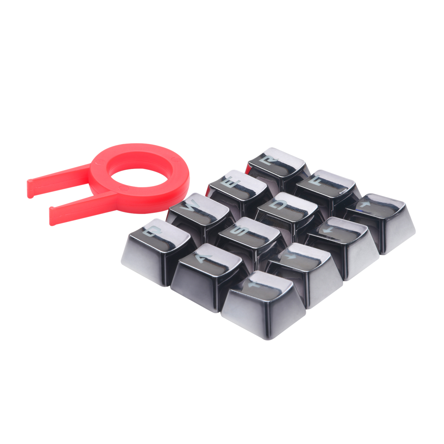 Redragon A103GR 12 Chrome keycaps MX Style with Key Puller - REDRAGON - Compro System