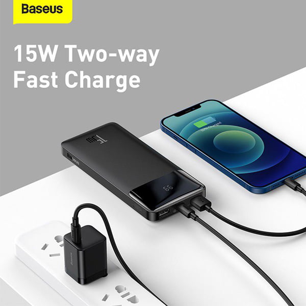 Baseus Bipow Digital Display Power bank 10000mAh 15W Black