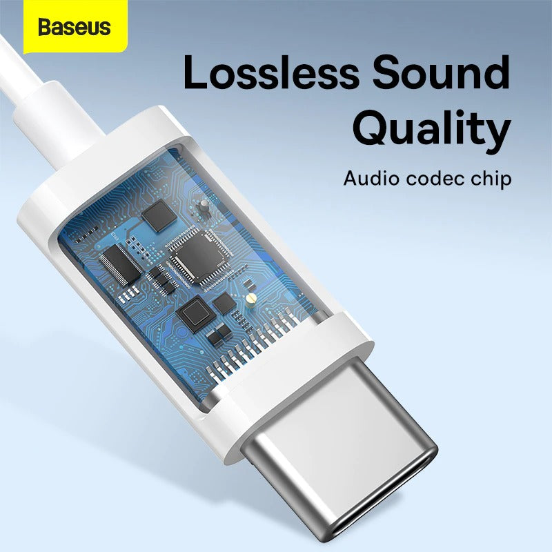 Baseus Encok Type-C lateral in-ear Wired Earphone C17 White