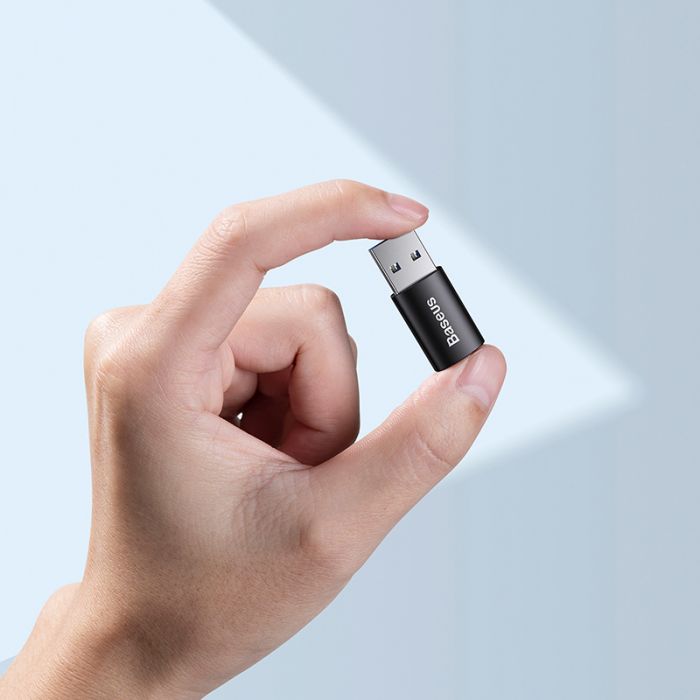Baseus Ingenuity Series Mini OTG Adaptor USB 3.1 to Type-C Black