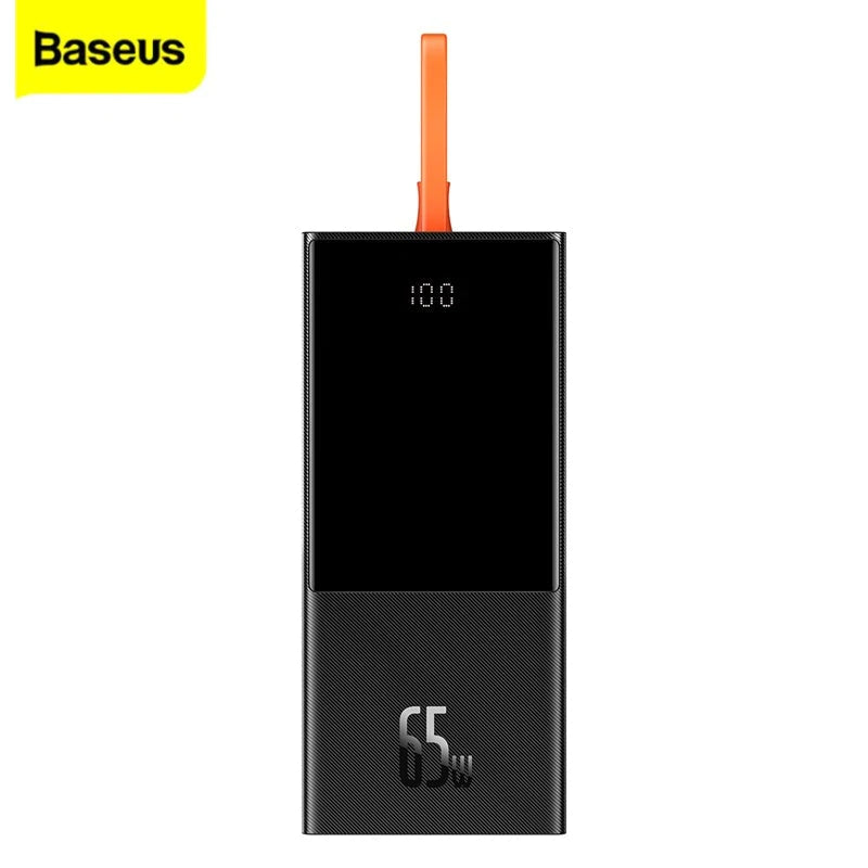 Baseus Elf Digital Display Fast Charging Power Bank 20000mAh 65W Black