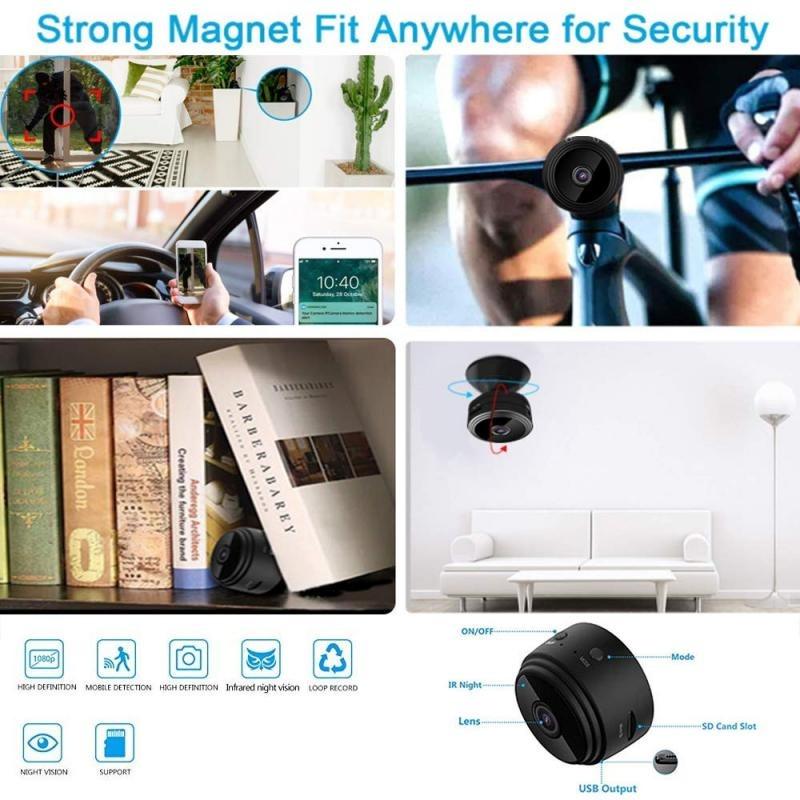 1080p Hd Magnetic Wifi Mini Camera With Hdsf App - Compro System - Compro System