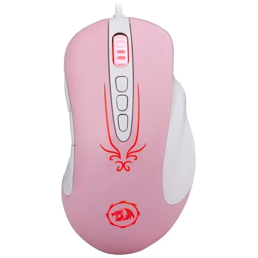 Redragon M903 Pink Optical 4000 DPI Wired 9 Buttons Self-Defining Gaming Mouse - REDRAGON - Compro System