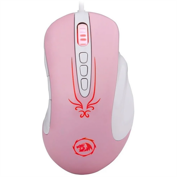 Redragon M903 Pink Optical 4000 DPI Wired 9 Buttons Self-Defining Gaming Mouse - REDRAGON - Compro System