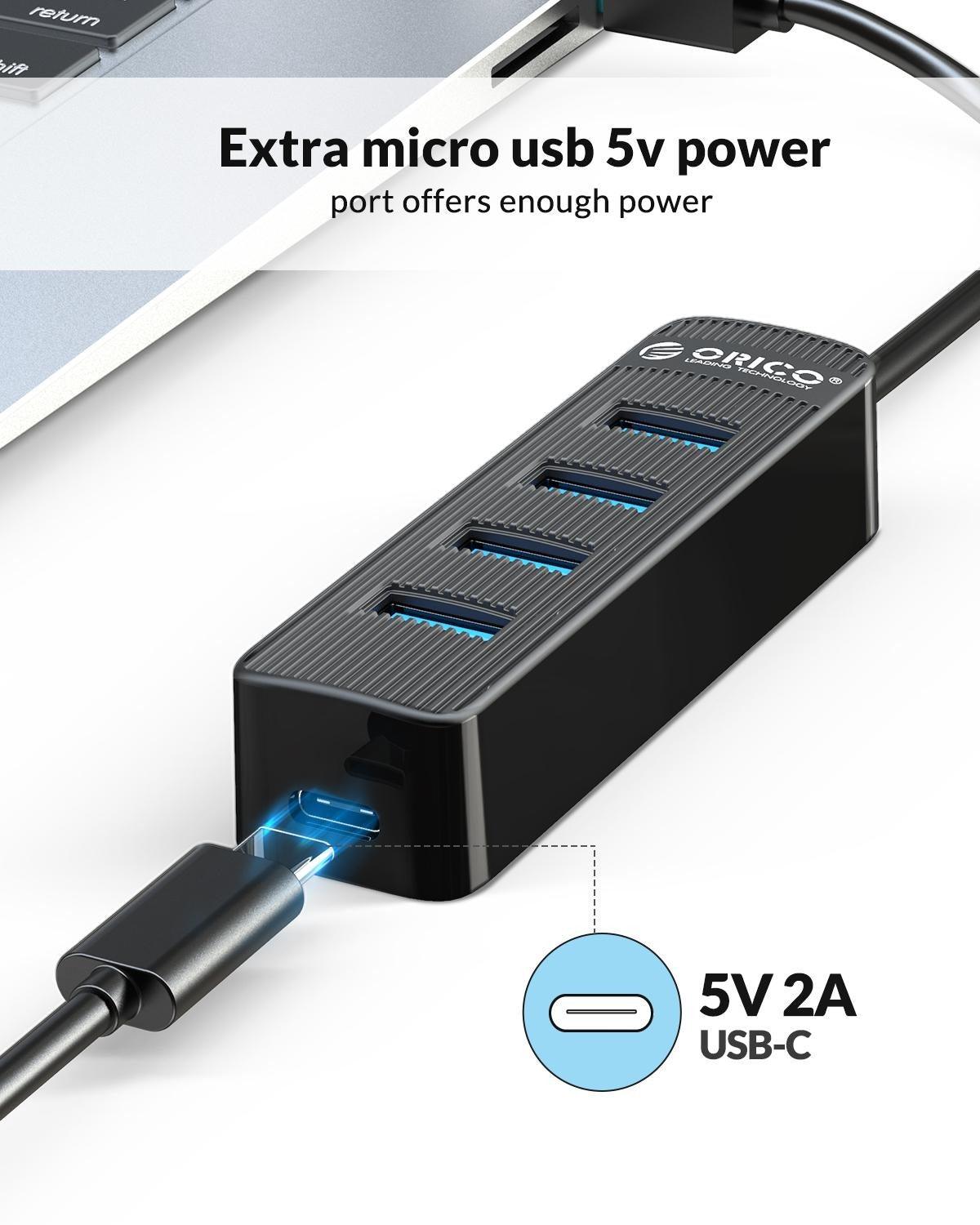 ORICO USB 3.0 HUB With Type C Power Supply Port - ORICO - Compro System